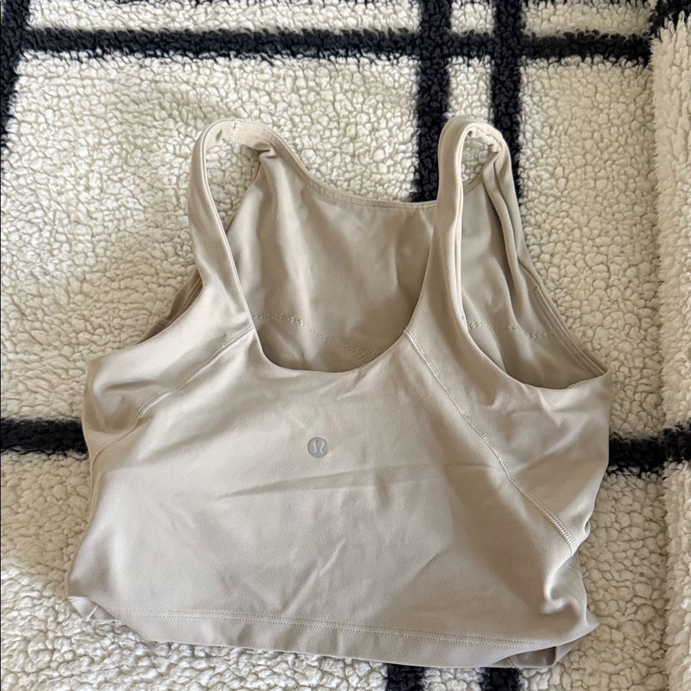 lululemon athletica Women's Beige Tank Top